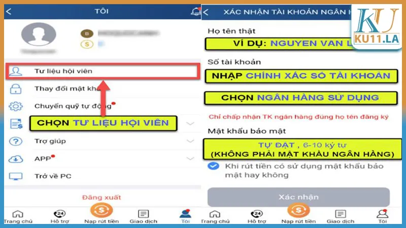 Thao tác đăng ký cổng game nổ hủ Ku11